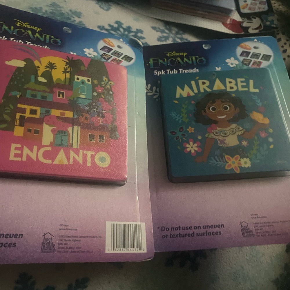 💜Bundle of 2-5packs Disney Encanto Tub Treads Bathtub Non-Slip Treads 10 total